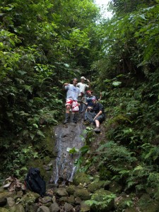 Rio WTF Team Kent In under 12 seconds, I climbed the waterfall and posed for the timed photograph.
