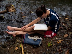 Litter Release - Rio San Lorencito - Downstream 4-4-2009 1-56-10 PM