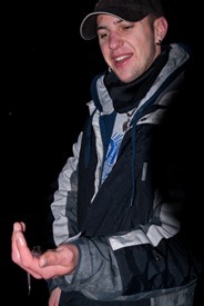 Dean with Spotted Salamander - 03.09.2011 - 21.17.54